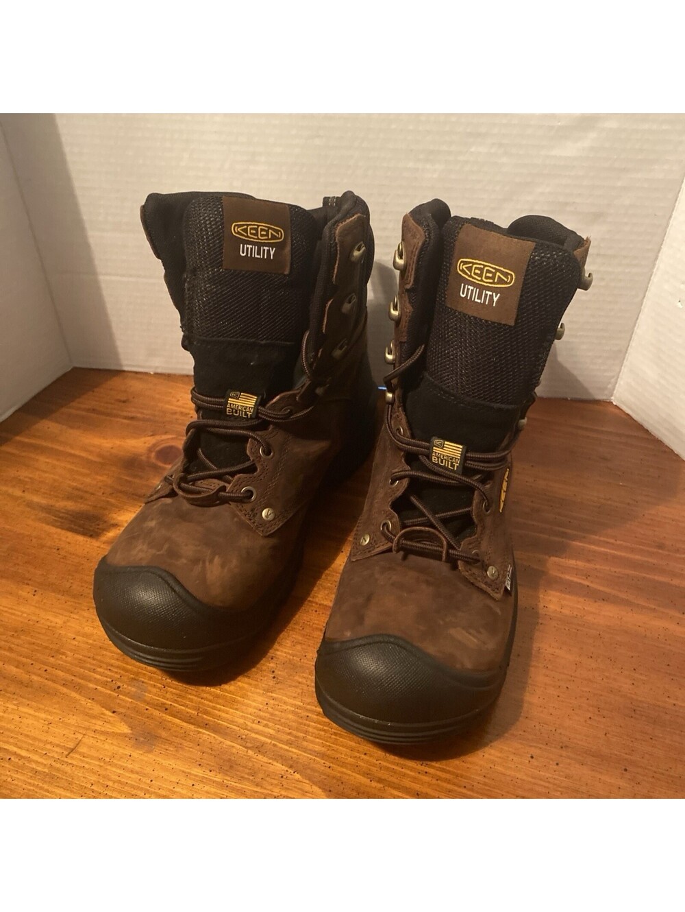 KEEN Utility Men's Work Boots Size 8 EE Medium ASTM F2413-18 F3445-21